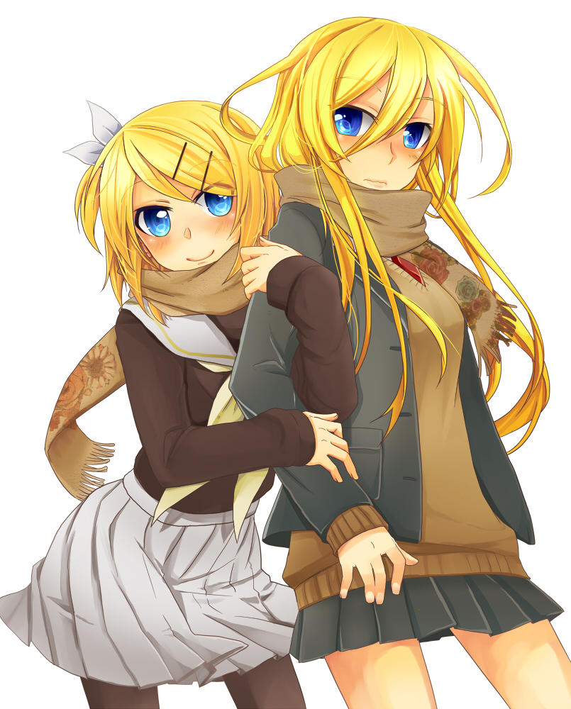 kagamine rin and lily (vocaloid) drawn by ui_(rot)