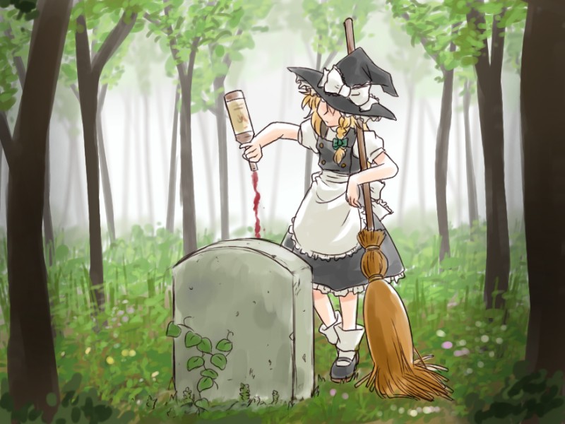 kirisame marisa (touhou) drawn by supon