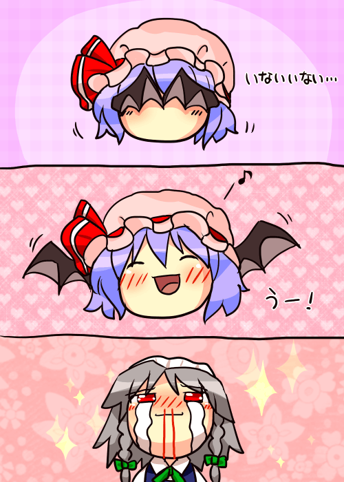 remilia scarlet and izayoi sakuya (touhou) drawn by sakurano