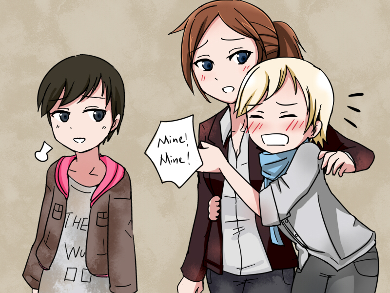 claire redfield, sherry birkin, and moira burton (resident evil and 2 more) drawn by demonfencer