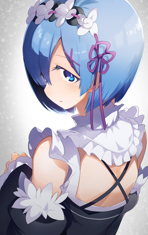 rem (re:zero kara hajimeru isekai seikatsu) drawn by nabeshima_(pon_nbsm)