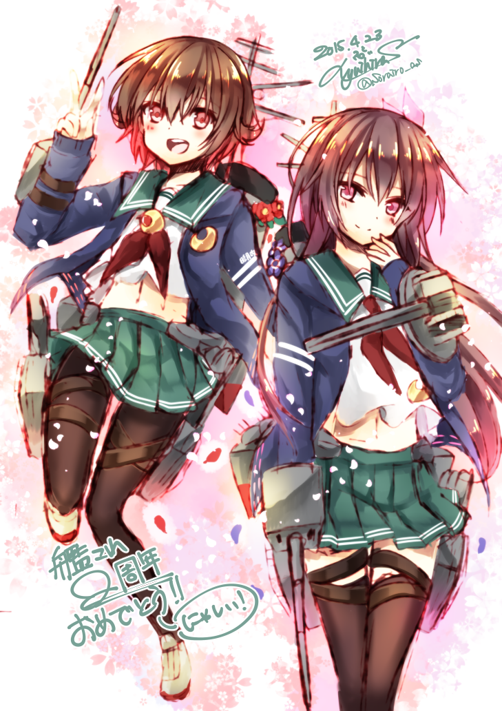 mutsuki, kisaragi, mutsuki kai ni, and kisaragi kai ni (kantai collection) drawn by yuihira_asu