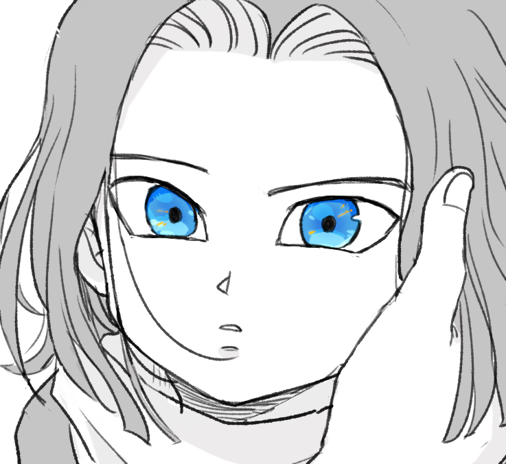 android 17 (dragon ball and 1 more) drawn by tkgsize