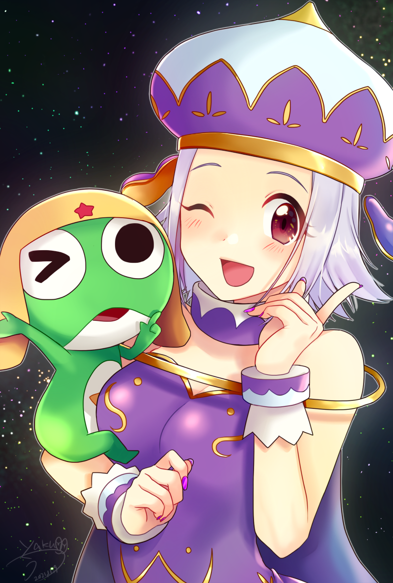 keroro and angol mois (keroro gunsou) drawn by yozora_(yaku)