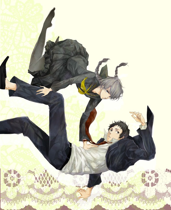 narukami yu and adachi tooru (persona and 1 more) drawn by toki-o