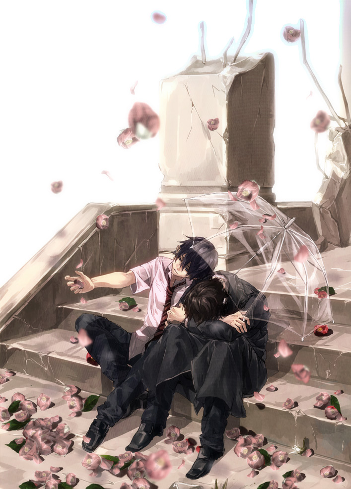 okumura rin and okumura yukio (ao no exorcist) drawn by kawauso