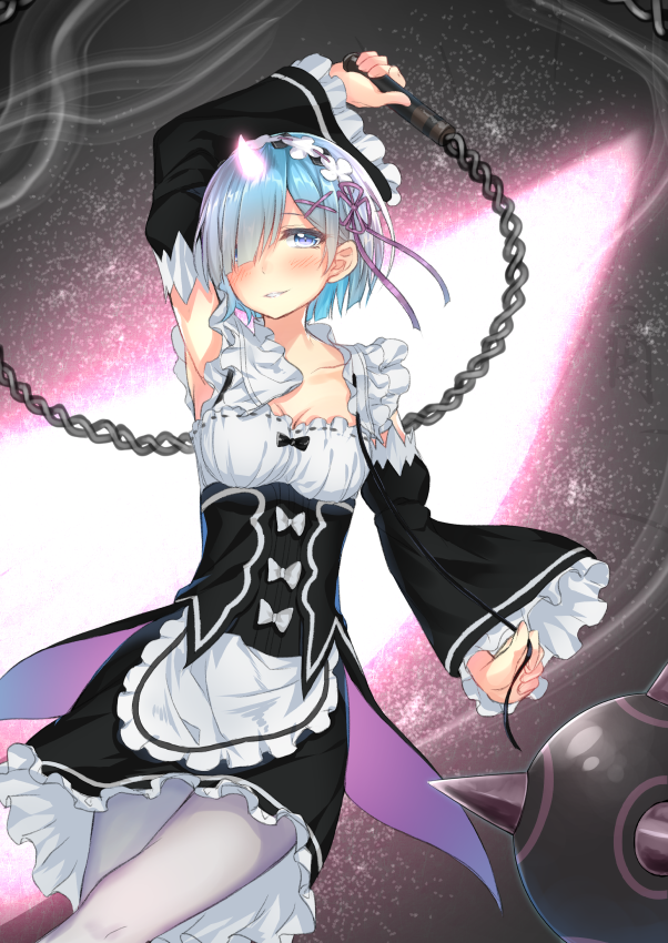 rem (re:zero kara hajimeru isekai seikatsu) drawn by hakuishi_aoi