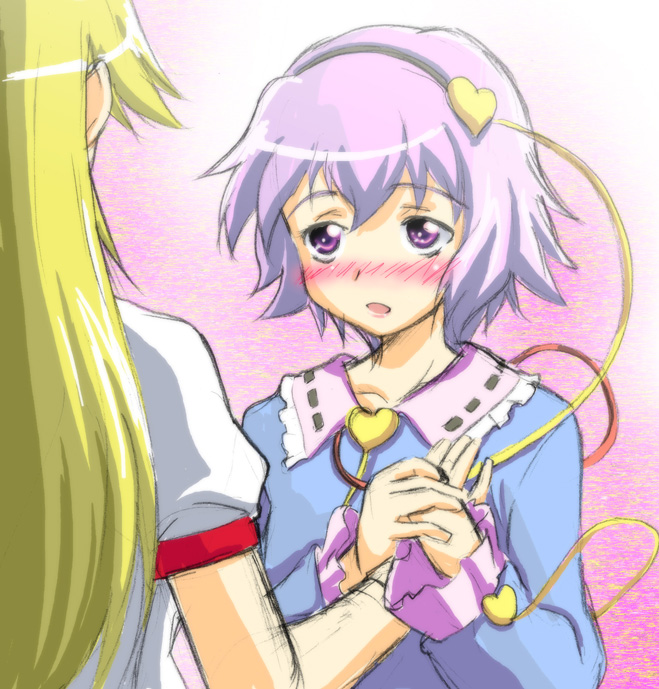 komeiji satori and hoshiguma yuugi (touhou) drawn by mukai