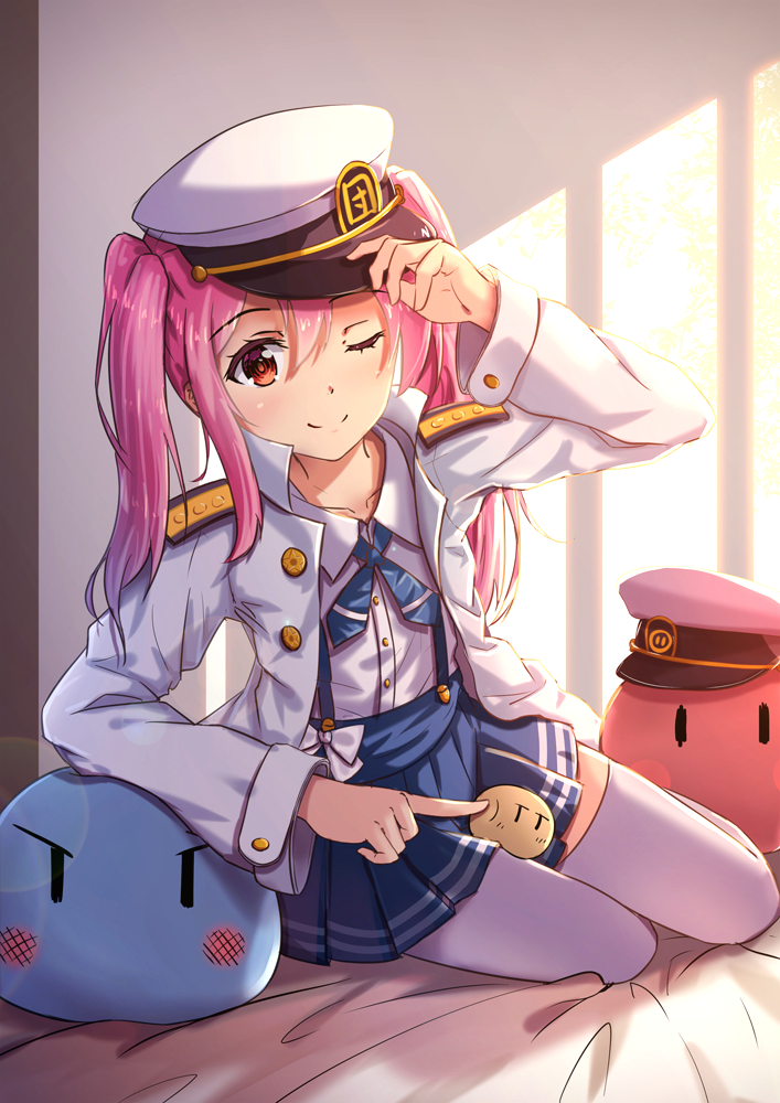 female admiral (original and 2 more) drawn by byakuya_reki