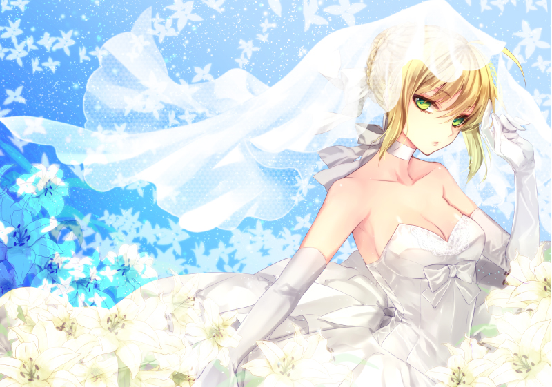 artoria pendragon and saber (fate and 1 more) drawn by hachini