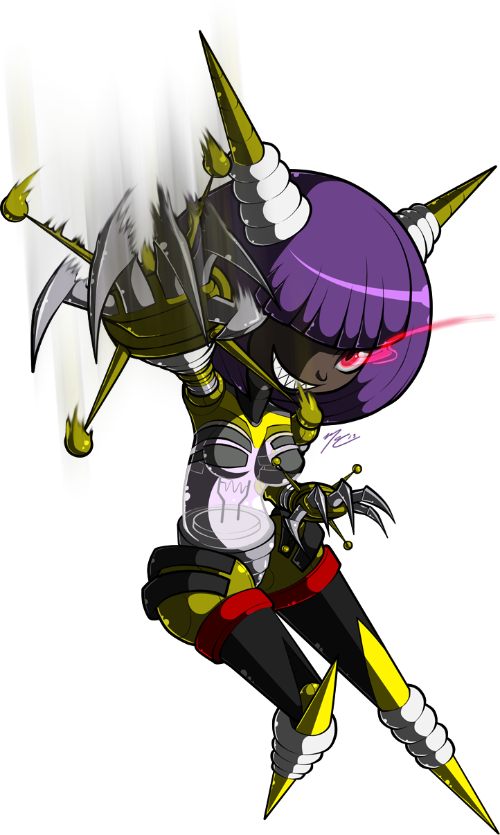 dynatron (mighty no. 9) drawn by ruaniamh