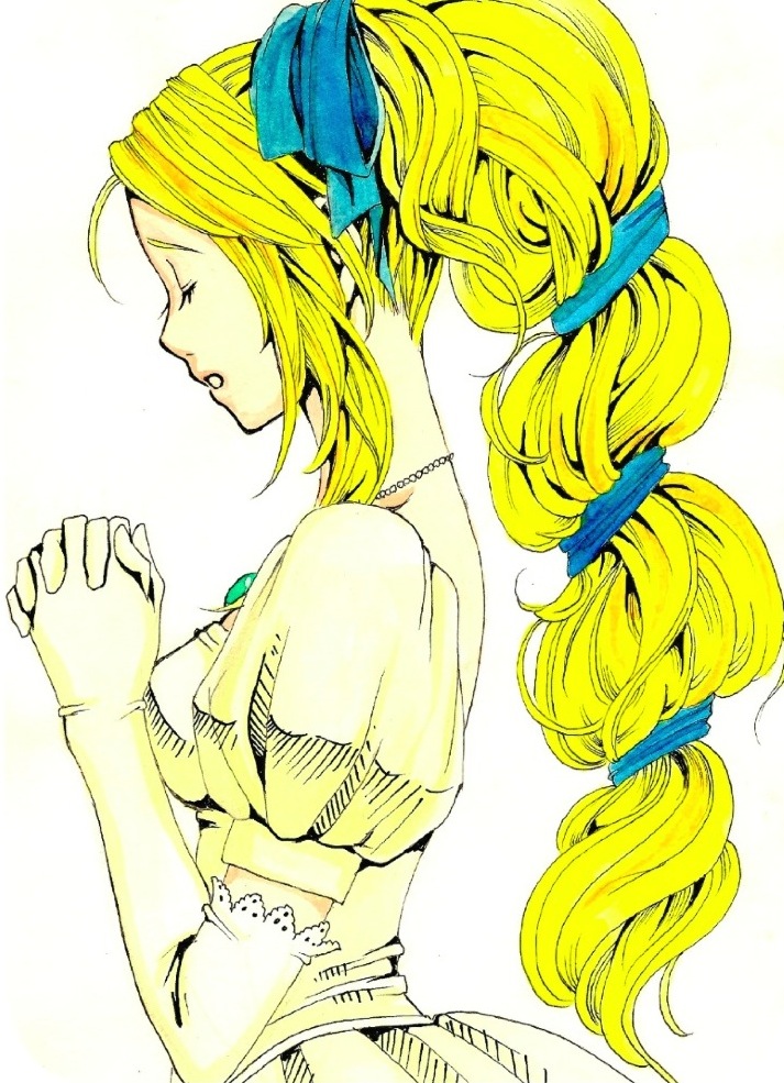 celes chere (final fantasy and 1 more) drawn by sayococco