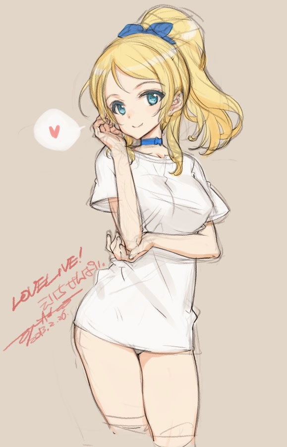 ayase eli (love live! and 1 more) drawn by oyari_ashito