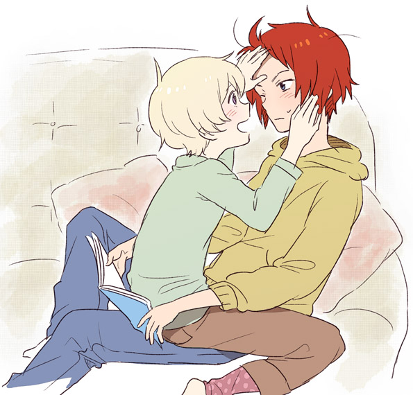 haru and sanada yuki (tsuritama) drawn by naruko_(nalcoro)