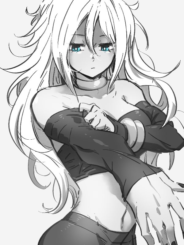 android 21 and majin android 21 (dragon ball and 1 more) drawn by kemachiku