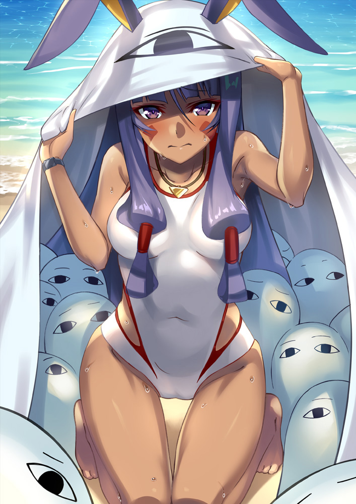 nitocris and medjed (fate and 1 more) drawn by gia_kon