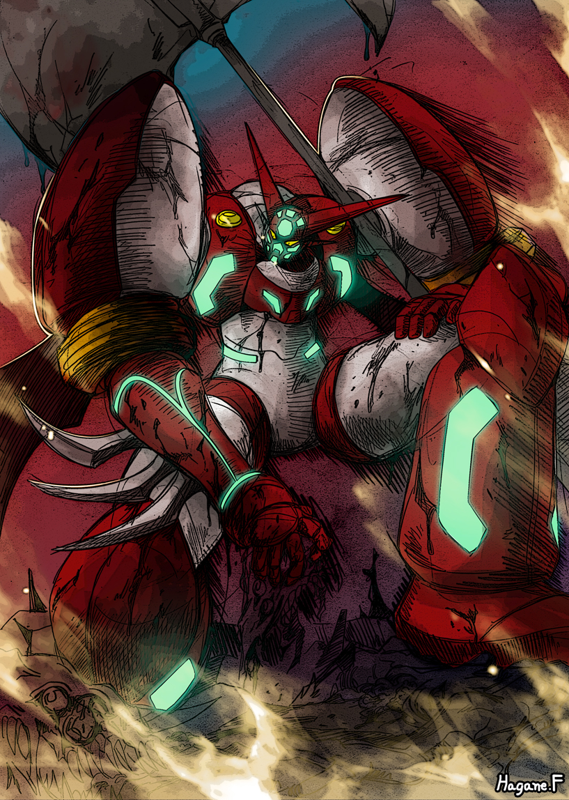 shin getter-1 (getter robo and 1 more) drawn by haganef