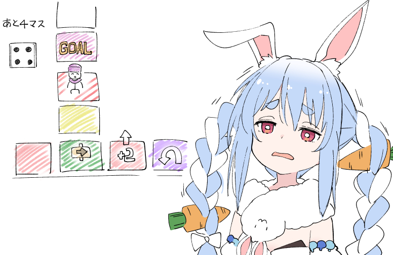usada pekora, don-chan, and hero (hololive and 2 more) drawn by ixy