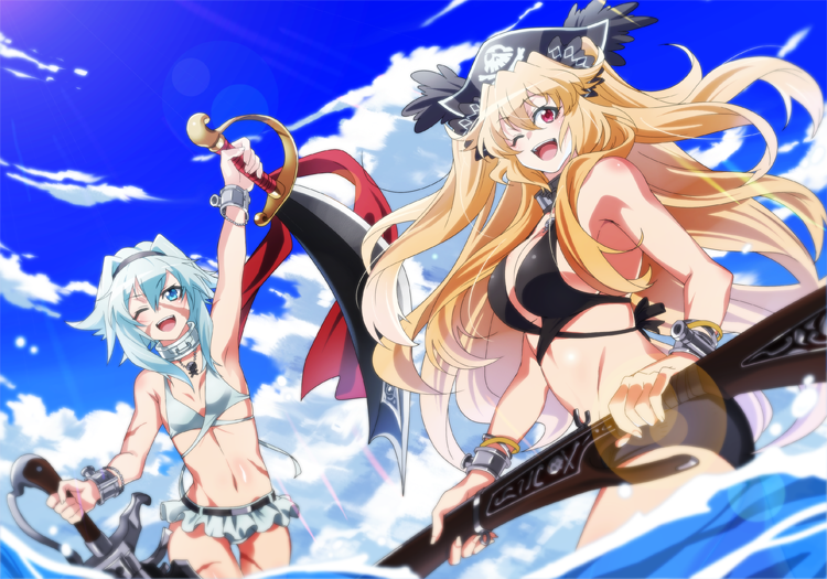 anne bonny and mary read (fate and 1 more) drawn by tukno