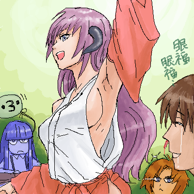 furude rika, ryuuguu rena, hanyuu, and maebara keiichi (higurashi no naku koro ni)