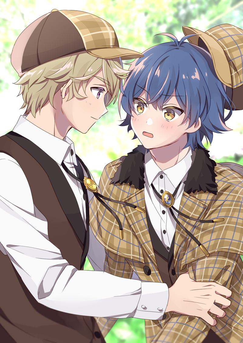kagemiya kei and shido akira (dankira!!!) drawn by riku_(melty_drop)