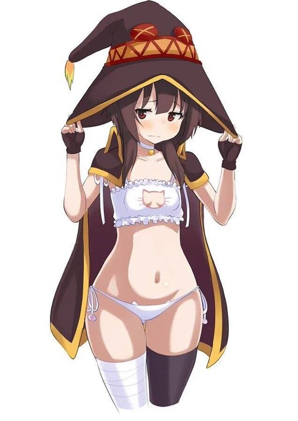 megumin (kono subarashii sekai ni shukufuku wo!) drawn by norakuro_nero