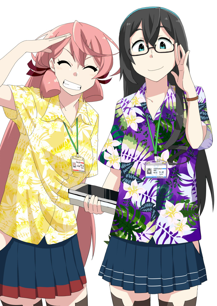 ooyodo and akashi (kantai collection) drawn by kozou_(rifa)