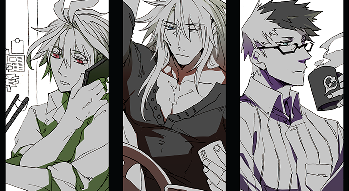 sieg, siegfried, and sigurd (fate and 2 more) drawn by mine_(odasol)
