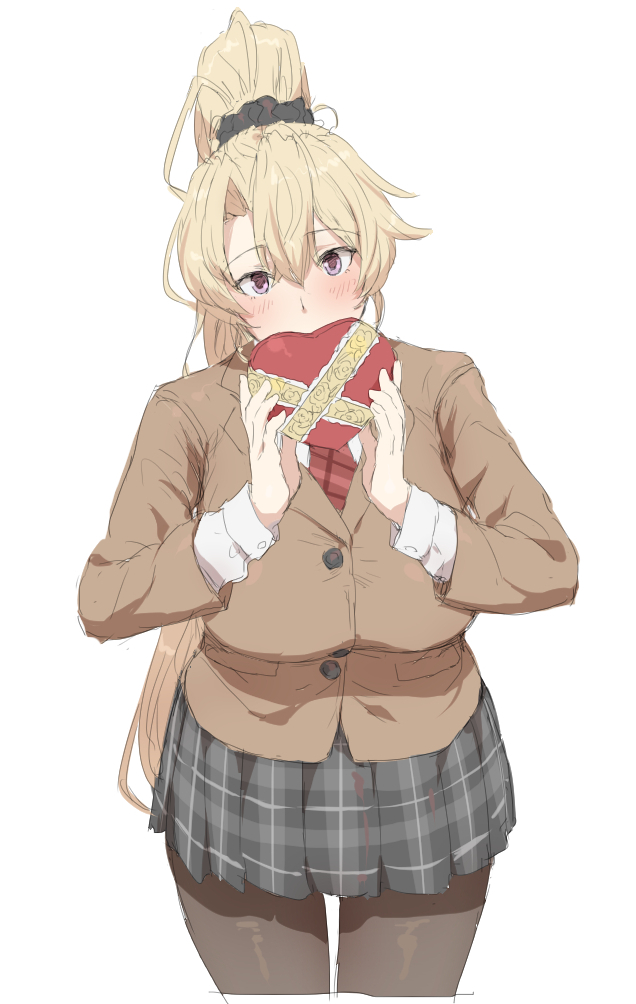 blonde ponytail girl (original) drawn by mdf_an