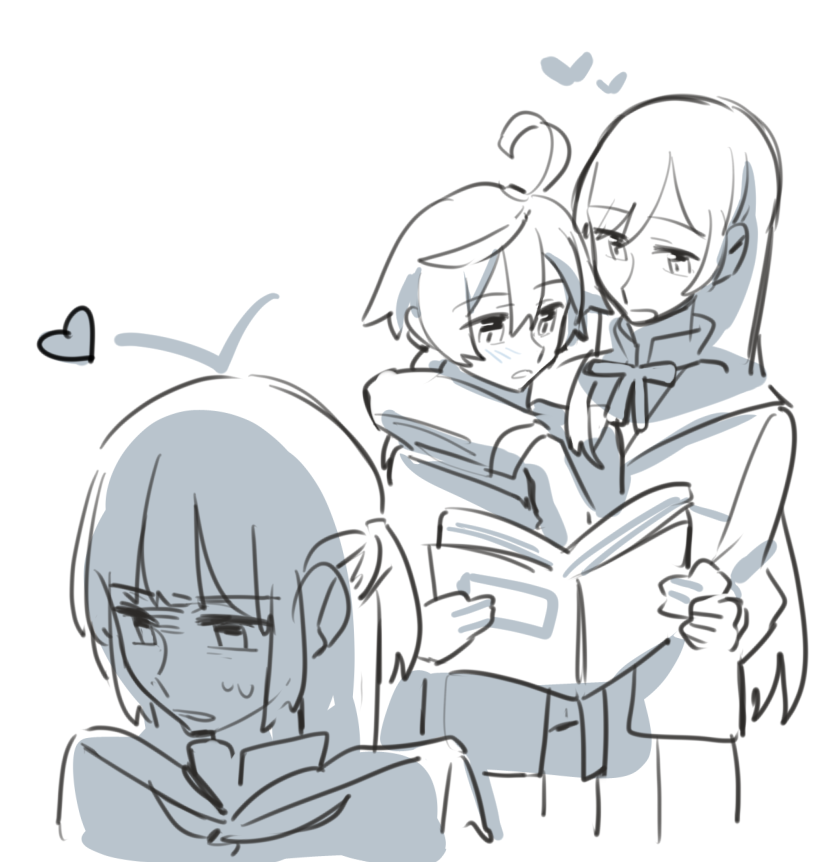 koito yuu, nanami touko, and saeki sayaka (yagate kimi ni naru) drawn by kei_(hasukeii)