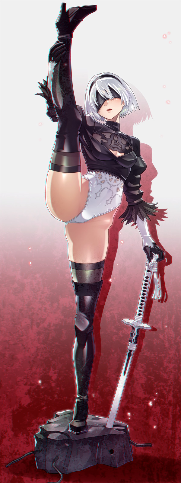 2b (nier and 1 more) drawn by is_ii