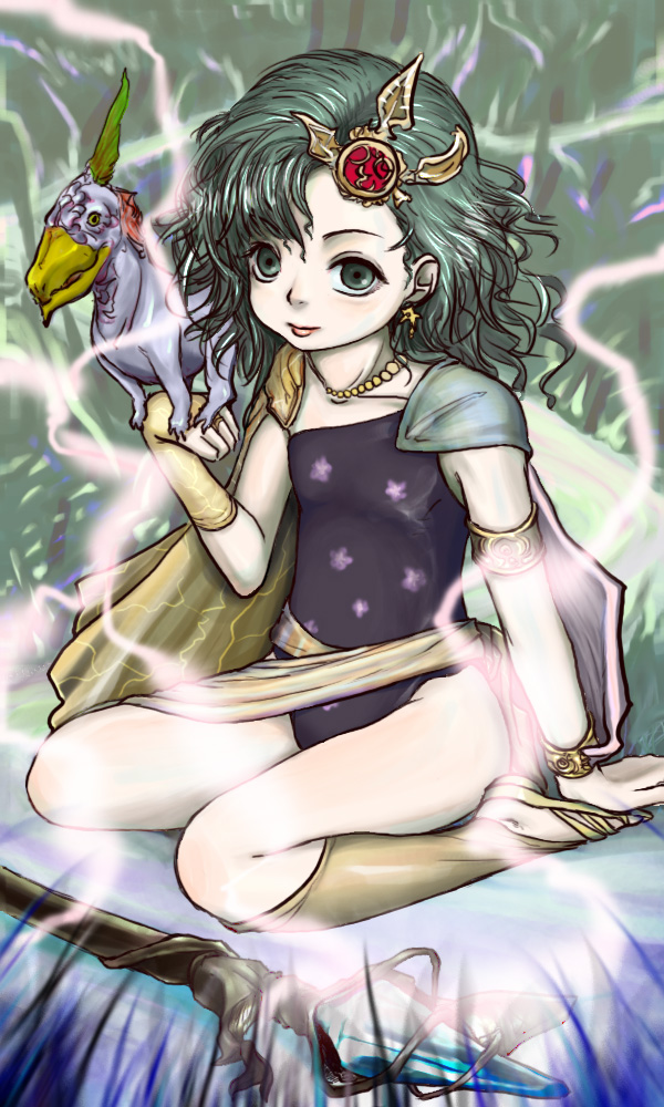 rydia (final fantasy and 1 more) drawn by dice_(kameian)