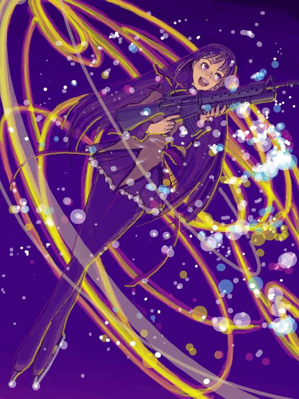 akemi homura (mahou shoujo madoka magica) drawn by sukocchi_moruto