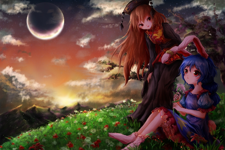 junko and seiran (touhou) drawn by kayon_(touzoku)