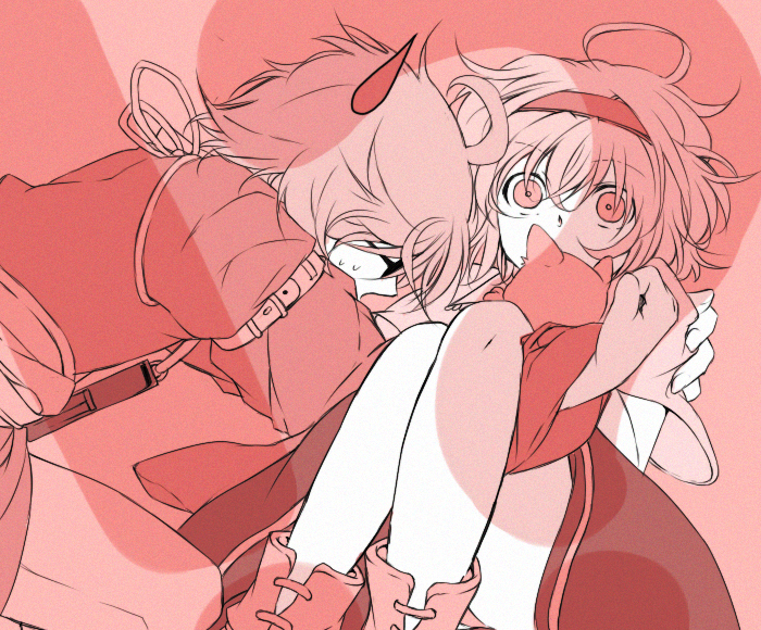 alice margatroid and morichika rinnosuke (touhou) drawn by iky28