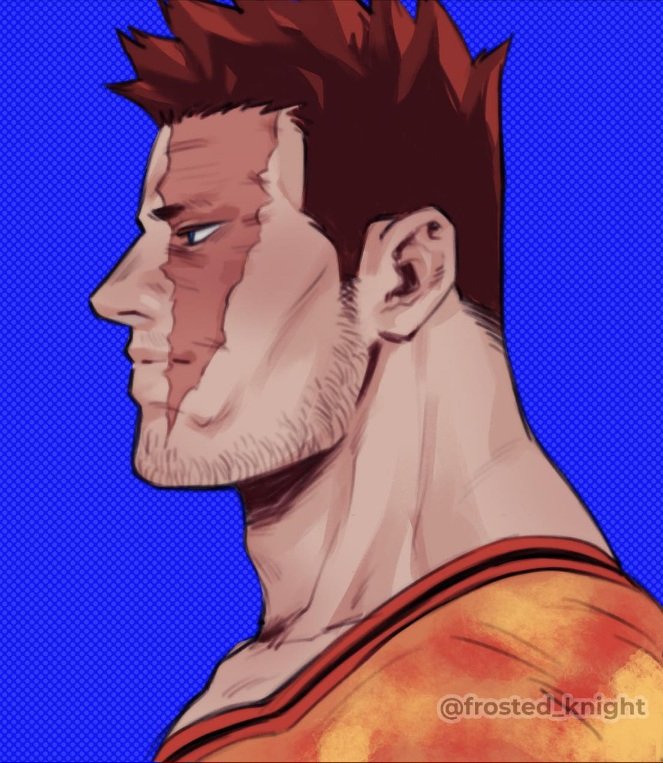 endeavor (boku no hero academia) drawn by leo_(frosted_knight)