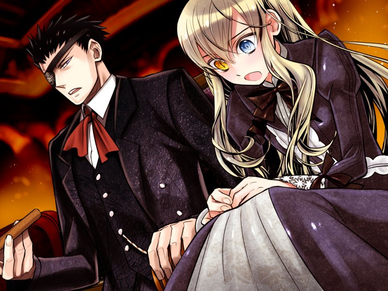 mary clarissa christie and m (steampunk and 1 more) drawn by akira_(kaned_fools)