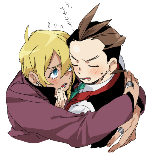 apollo justice and klavier gavin (ace attorney) drawn by chanko_neru