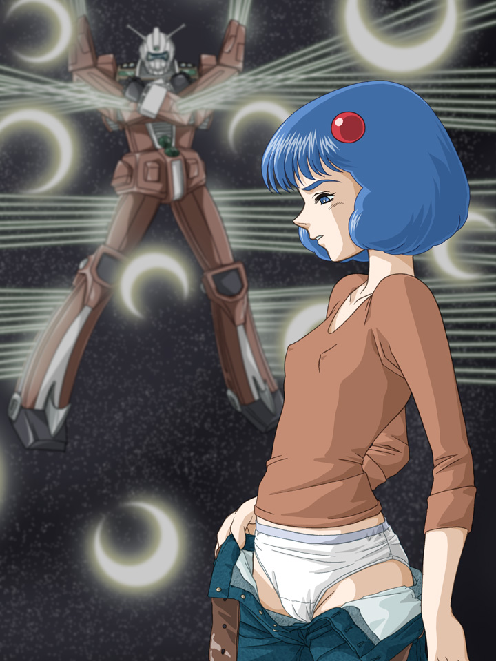 ideon and kitty kitten (densetsu kyojin ideon) drawn by zummy