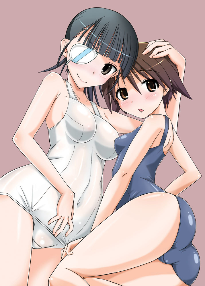 miyafuji yoshika and sakamoto mio (world witches series and 1 more) drawn by rentaichou
