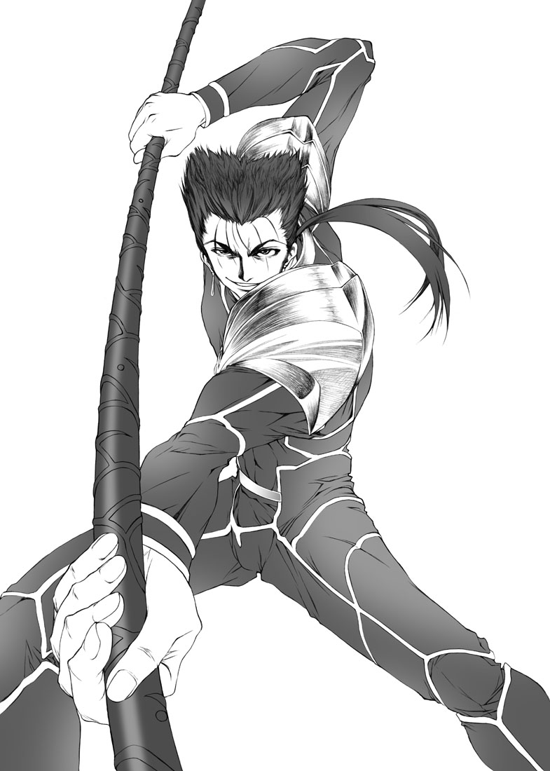 cu chulainn (fate and 1 more) drawn by yamaguchi_homupe