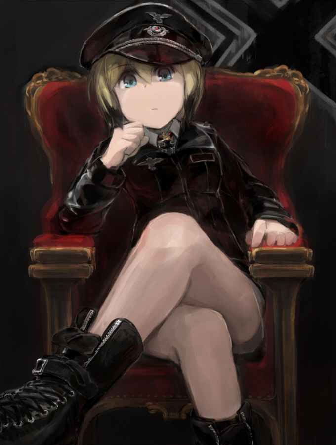 erica hartmann (world witches series and 1 more) drawn by shiraba_(sonomama_futene)