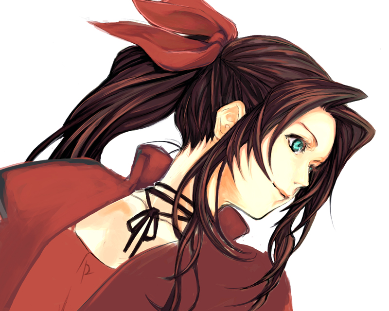 aerith gainsborough (final fantasy and 1 more) drawn by kusumori_shiba