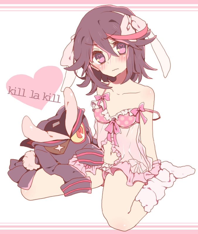 matoi ryuuko and senketsu (kill la kill) drawn by marueri