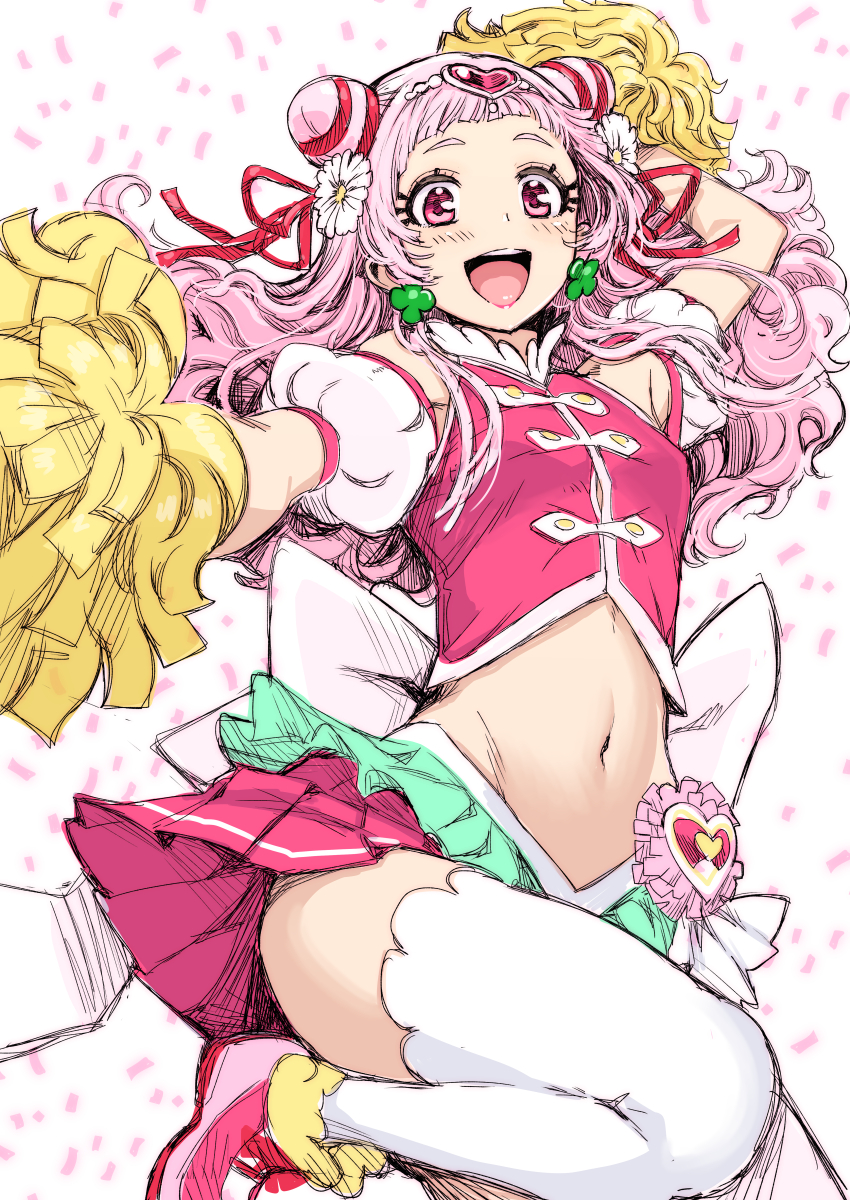 nono hana and cure yell (precure and 1 more) drawn by whoosaku