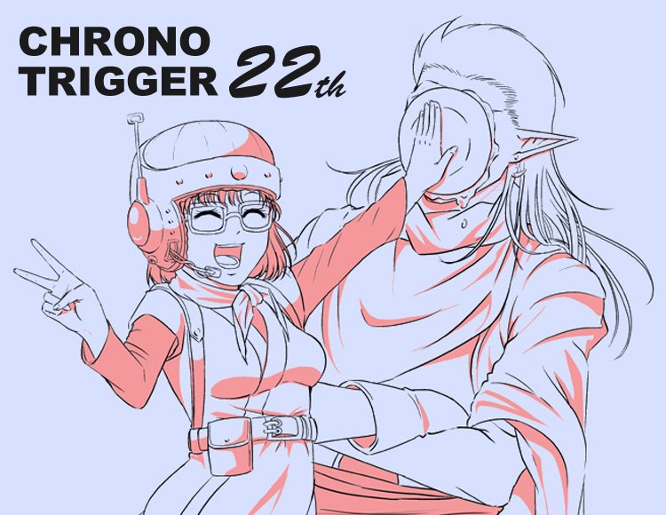lucca ashtear and magus (chrono trigger) drawn by saeba_m