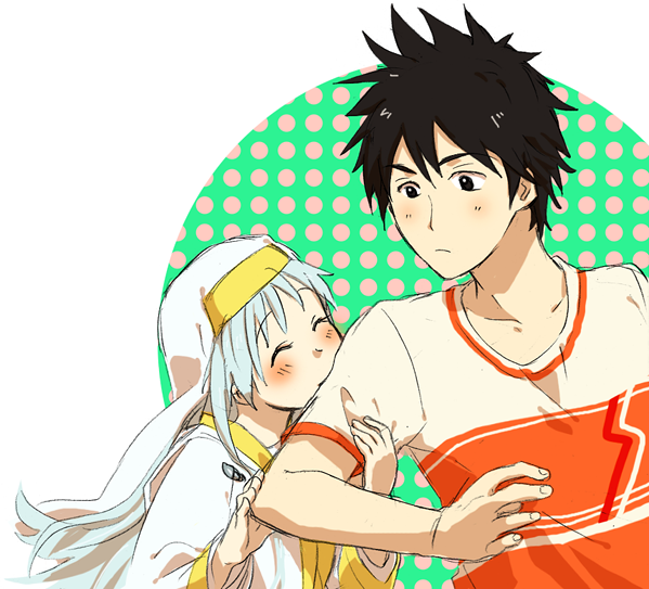 kamijou touma and index (toaru majutsu no index) drawn by yu_(kito)
