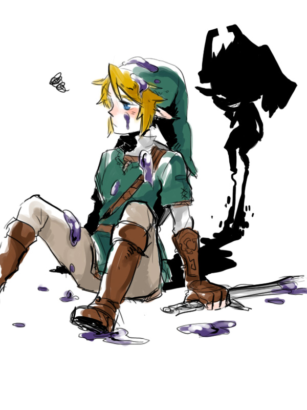link and midna (the legend of zelda and 1 more) drawn by nishiyama_(whatsoy)
