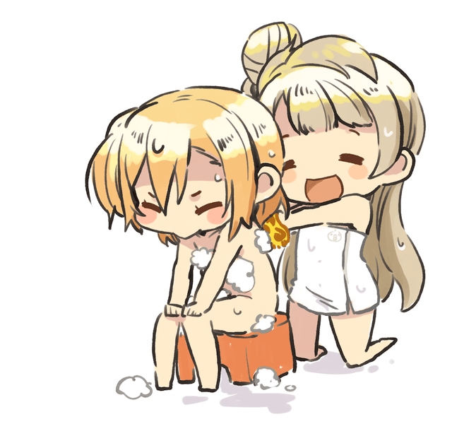 minami kotori and kosaka honoka (love live! and 1 more) drawn by mota