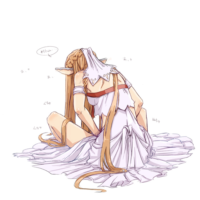 asuna and titania (sword art online) drawn by nucomas